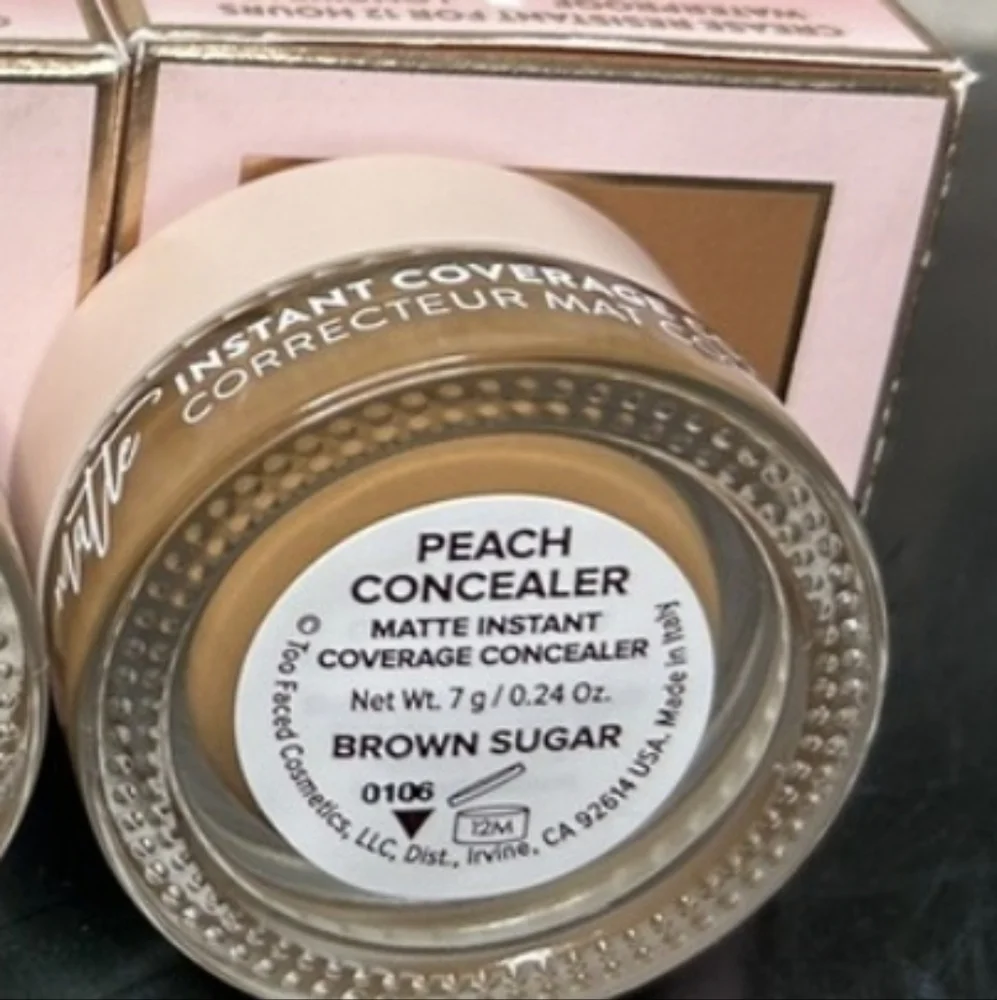❇️BROWN SUGAR Too Faced DISCONTINUED Peach 🍑 Concealer NWT